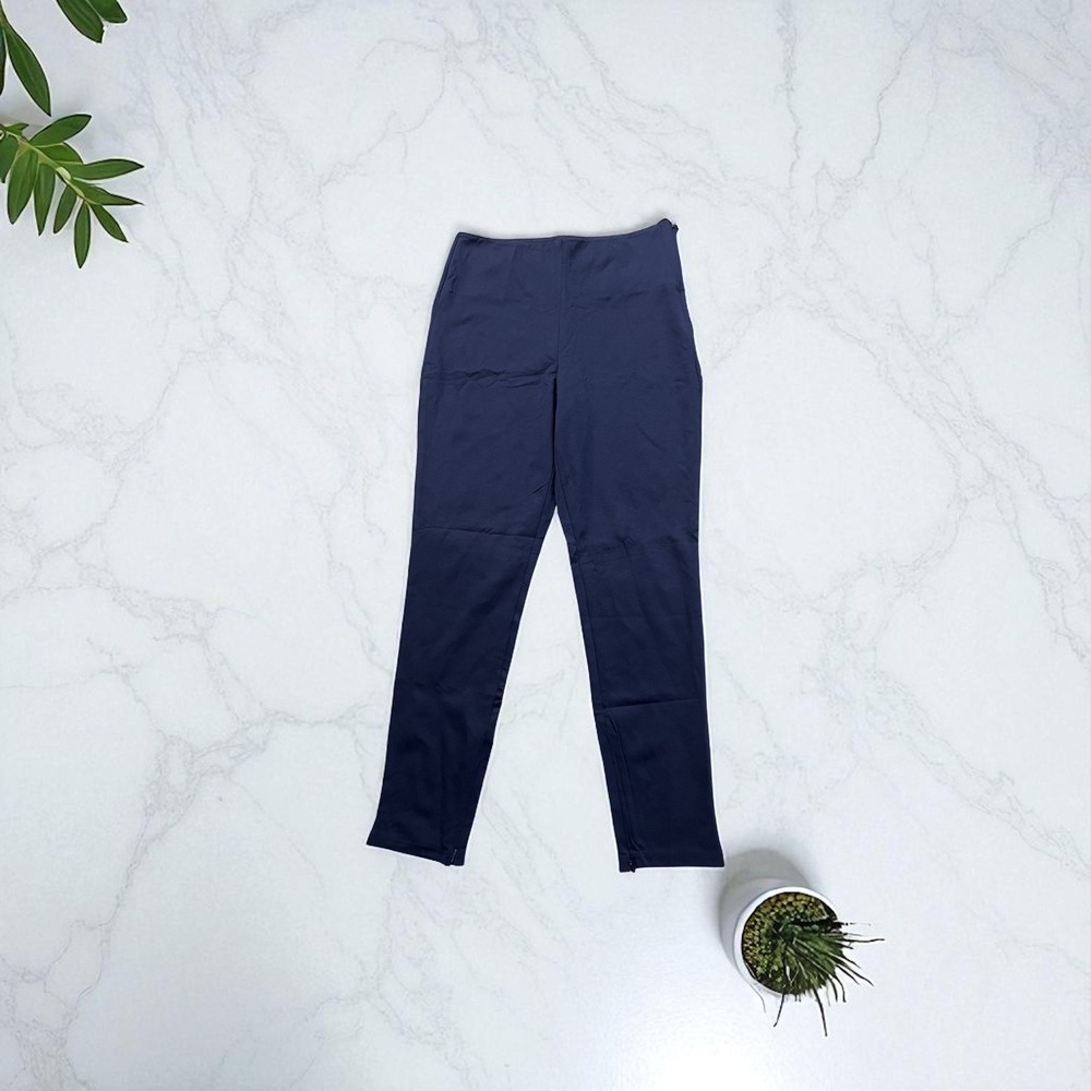 Fabletics Ponte Skinny‎ Zip Split Pants High Rise Full Length Front Closure